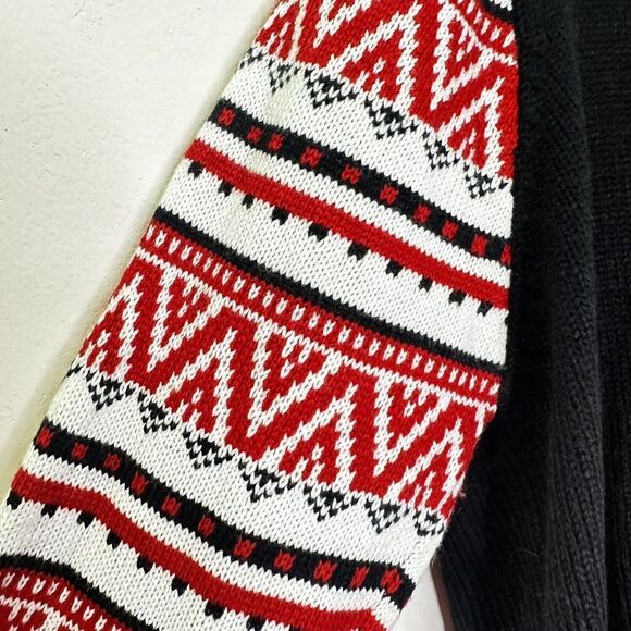 Women’s Holiday Time Ugly Christmas Elf  Sweater Bells Bling Swinging Legs Large - Picture 11 of 11